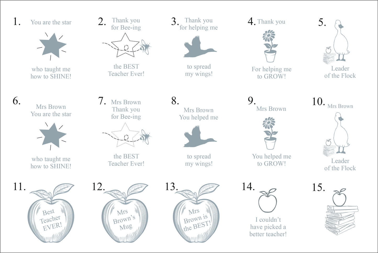 Teacher Drinks Tumbler. Insulated tumbler with Duck Designs & Personalised Text, Designed and Finished by Mrs H The Duck Lady