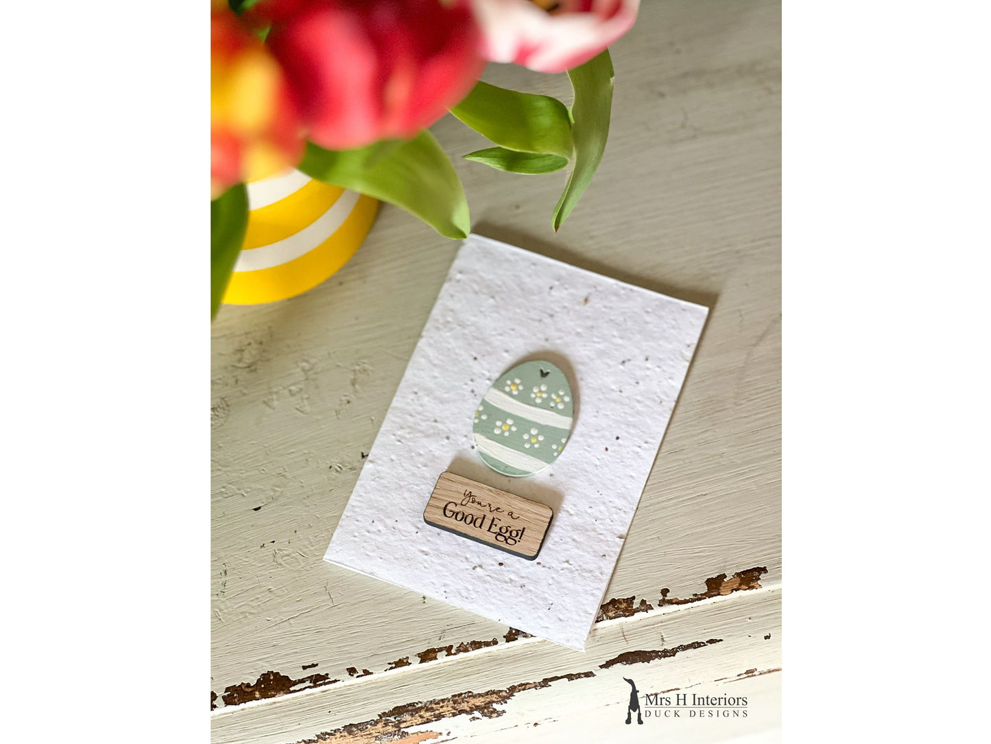 Happy Easter Card - Good Egg - by Mrs H the Duck Lady