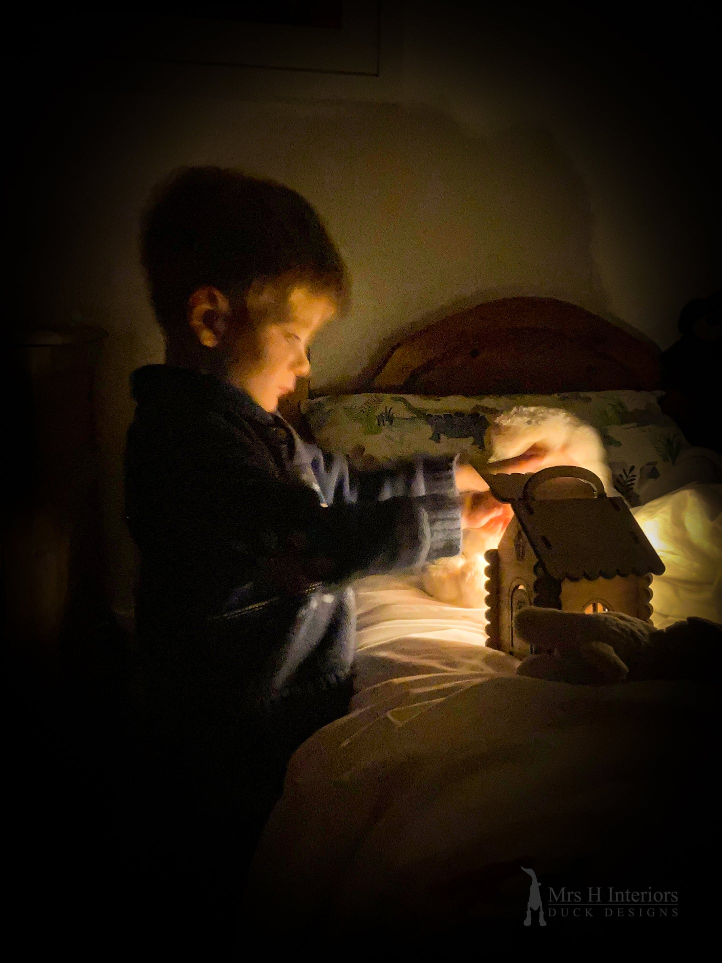 Duc~kit Craft Kit - Gingerbread House Wooden Painting Kit