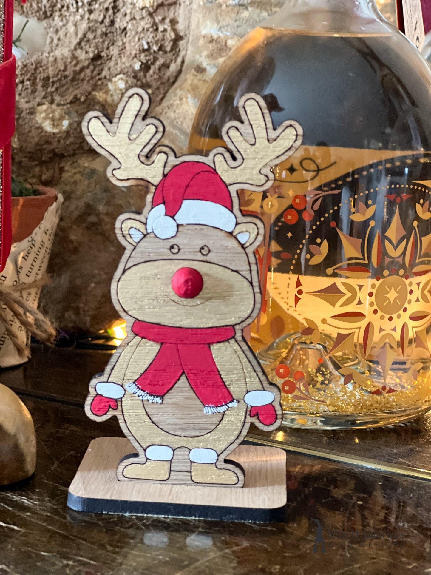 Rudolf The Reindeer Duc~kit - Paint Your Own Decoration Craft Activity Kit