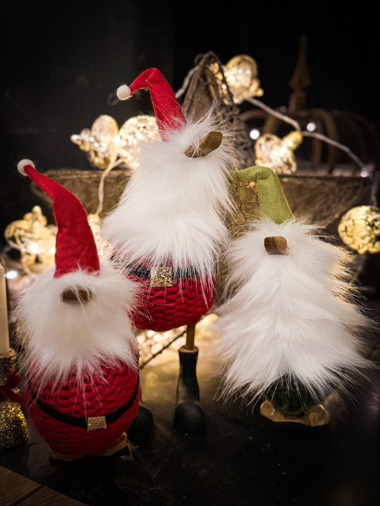 Klaus the (supersized) Santa, wooden duck.