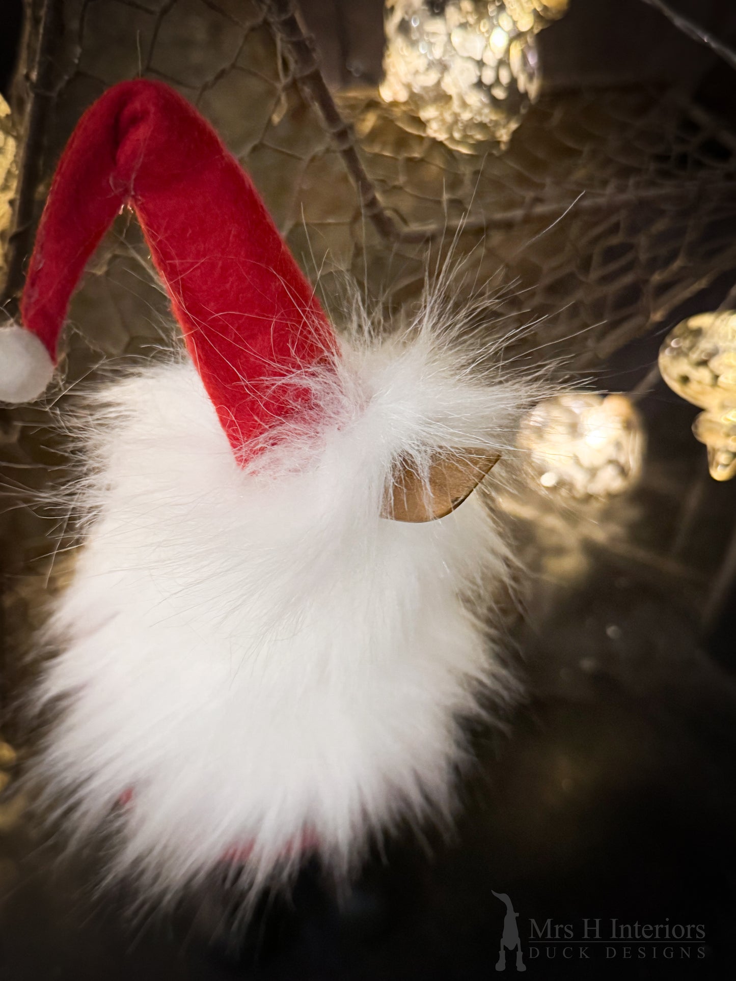 Klaus the (supersized) Santa, wooden duck.