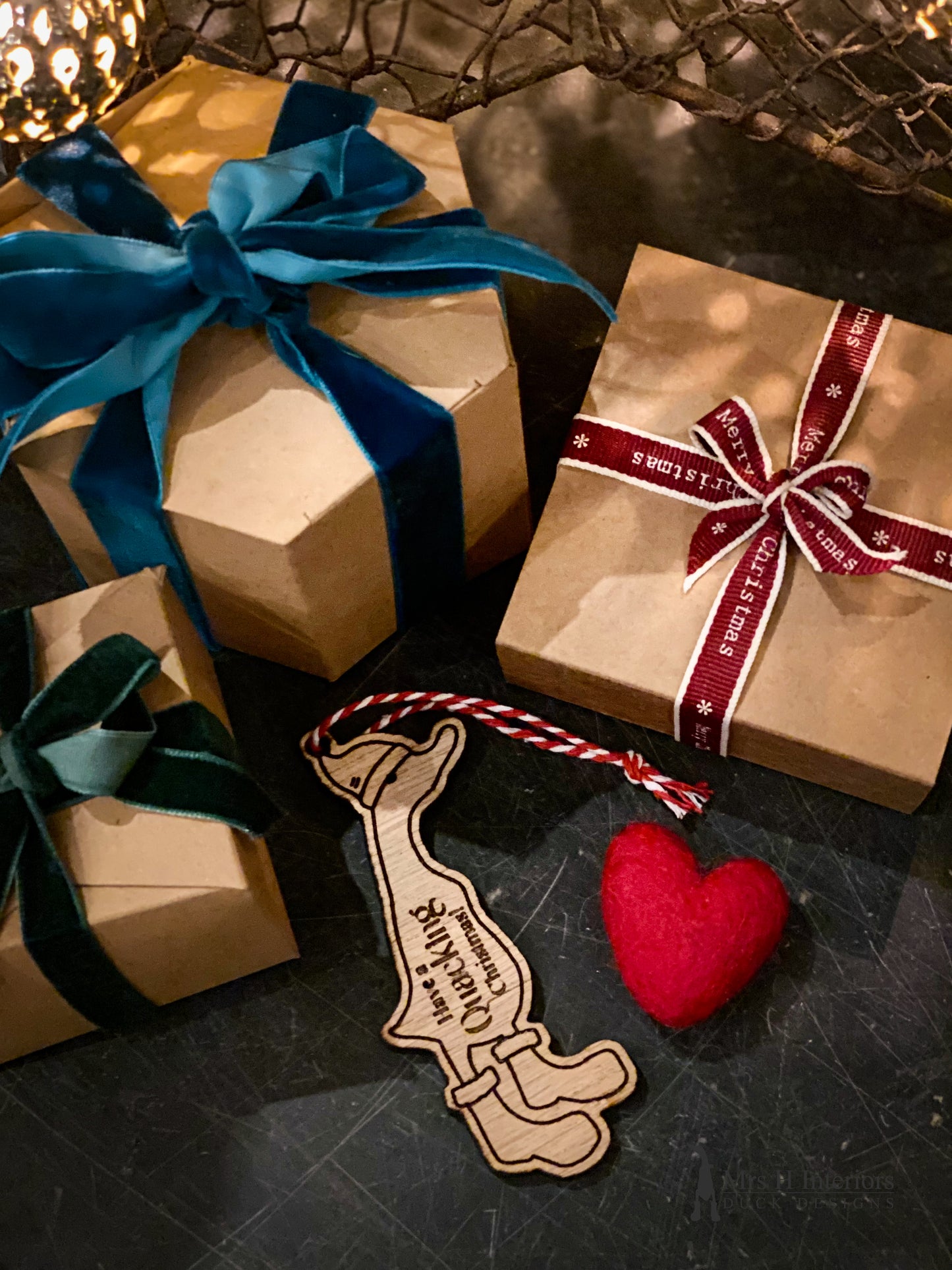 Quacking Christmas gift tags
