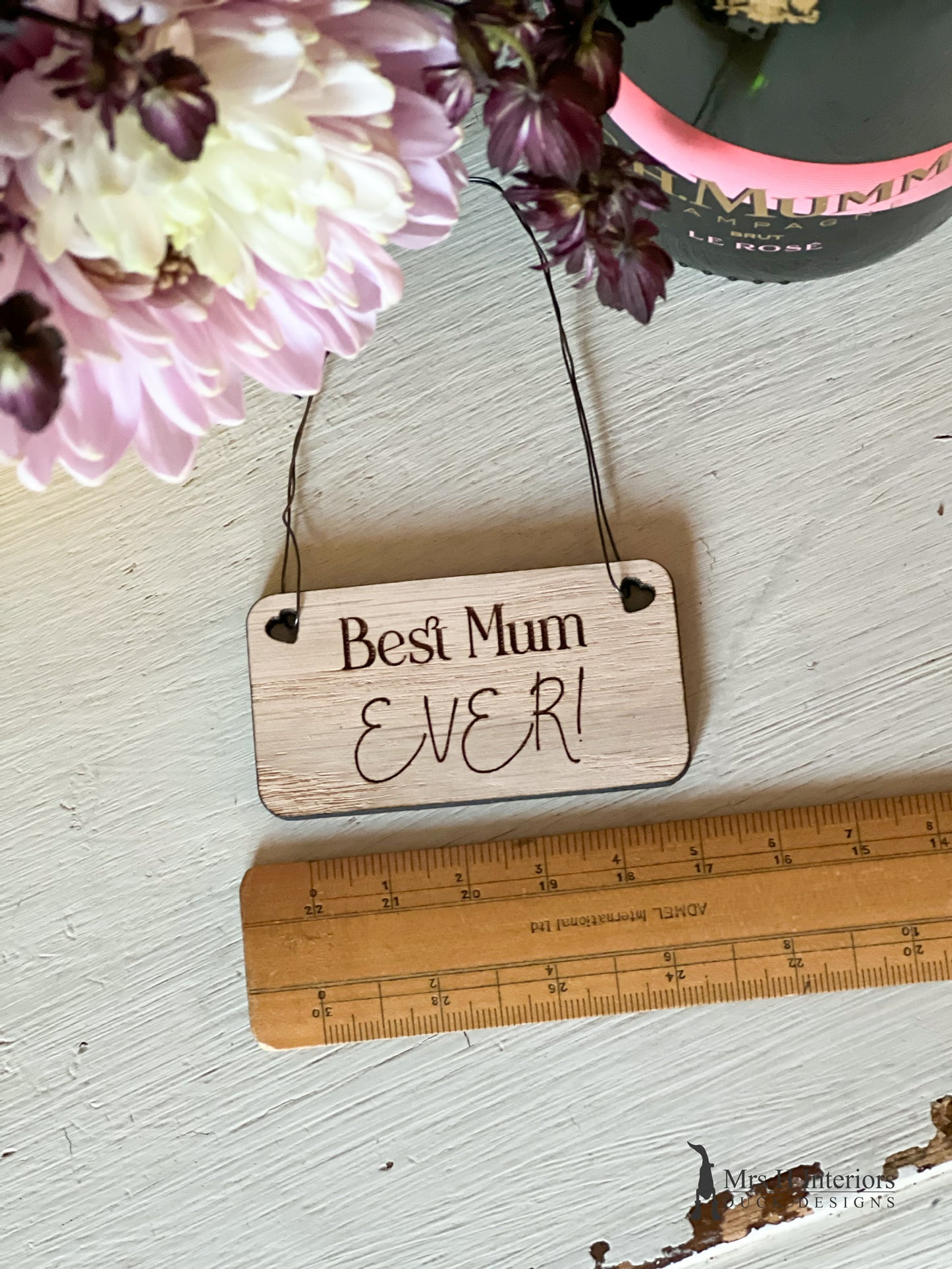 Mother’s Day Gift Tag - Engraved Wooden Tag in Oak