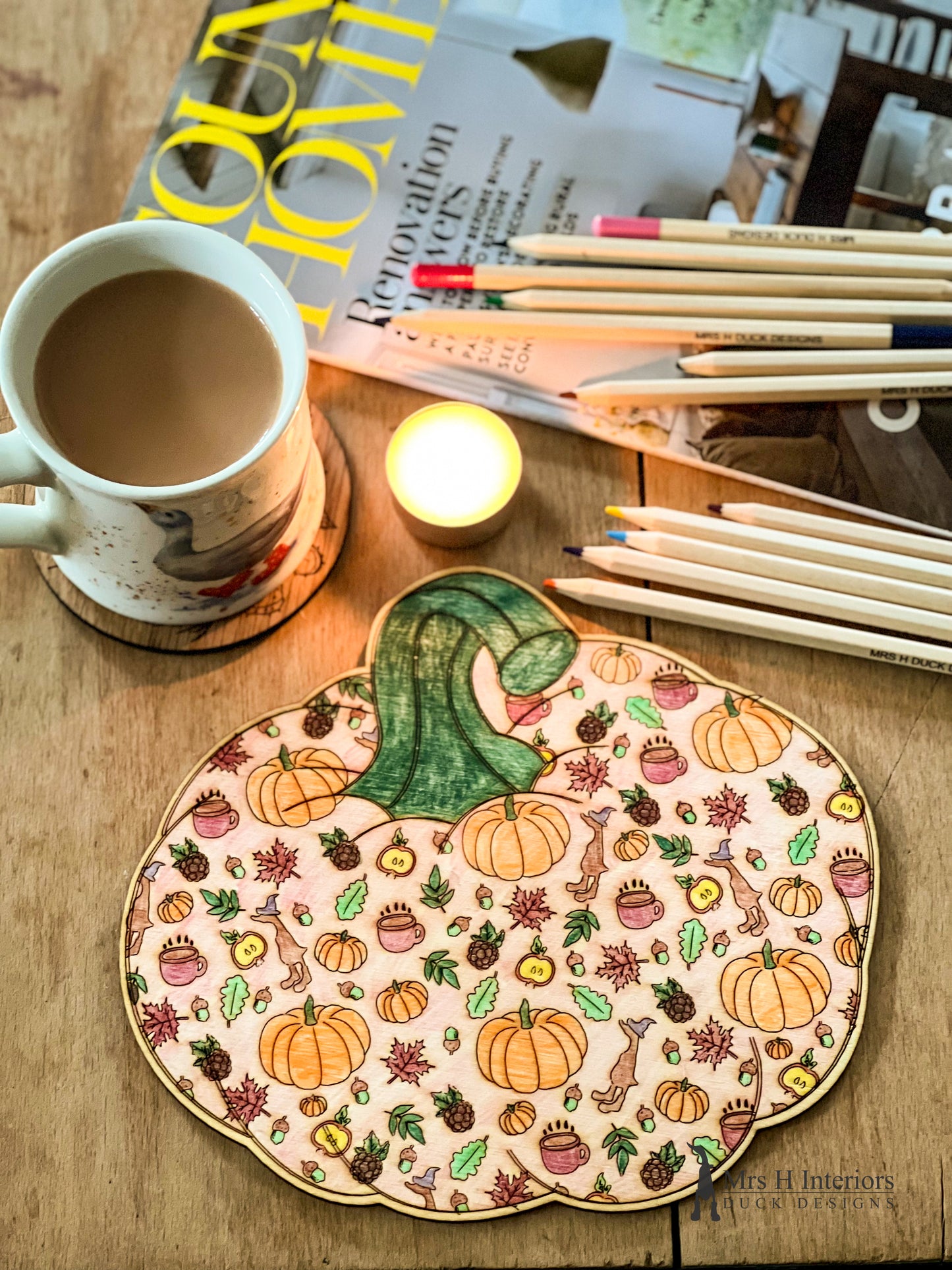 Duc~Kit Craft Kit - Pumpkin Colouring Kit