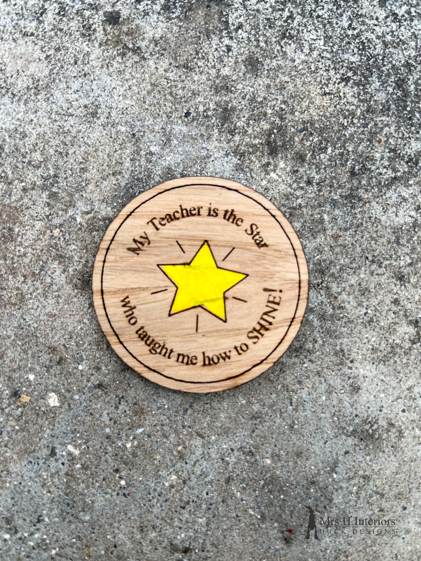 Thank You Teacher Card… the star who taught me to shine