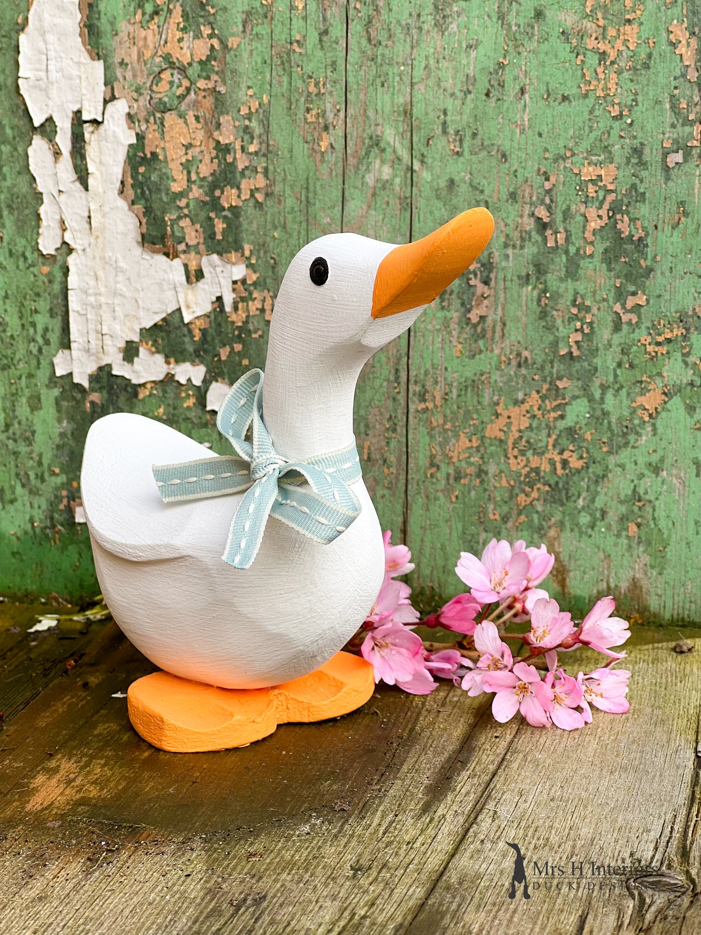 Blossom The Painted Wooden Call Duck by Mrs H The Duck Lady