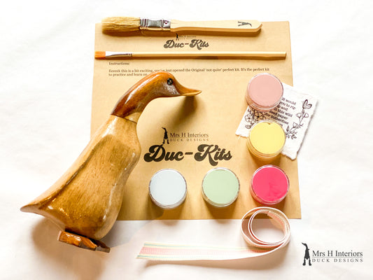 Duc~Kit Ducklet Painting Kit - Perfectly Imperfect Wooden Duck